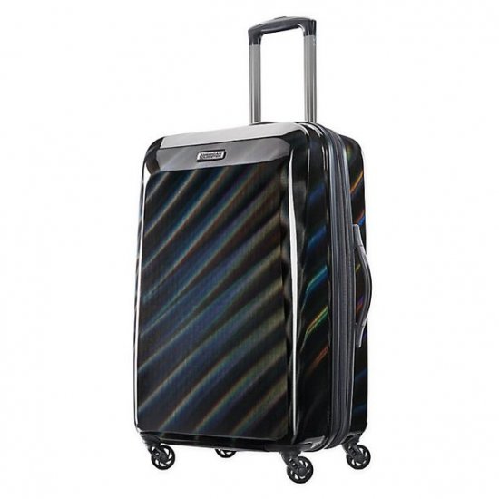 American Tourister Moonlight Iridescent 24-inch Hardside Spinner, Checked Luggage, One Piece