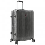 Swisstech Excursion 25" Expandable Hardside Rolling Spinner Checked LuggageCharcoal