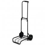 Protege Folding Luggage Cart, Black, 39" x 13" (15" Platform), 3lbs Empty, 75lbs Capacity