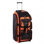 Travelers Club 30 Rolling Multi-pocket Upright DuffelBrightorange