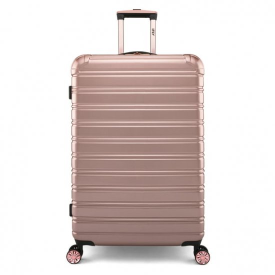 iFLY Hard Sided Fibertech 28\" Checked Luggage, Rose Gold Luggage