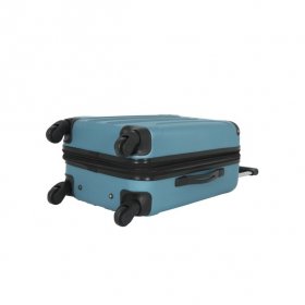 Travelers Club Chicago 20" Hardside Expandable Rolling Carry-on Luggage, Teal