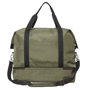 Swiss Tech Drop Bottom Travel Weekender DuffelOlive/Black