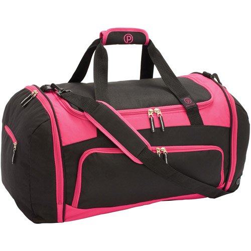 Protege 24\" Sport Duffel with wet/show pocketBlack w/ Pink